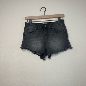 Altar’d State Black Denim Shorts Size 27/5